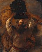 REMBRANDT Harmenszoon van Rijn Moses with the Ten Commandments Spain oil painting artist